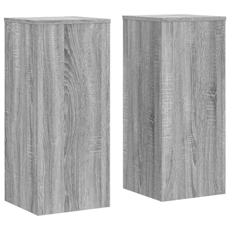 Vidaxx plantestativer 2 stk 30x30x70 cm konstrueret træ grå sonoma