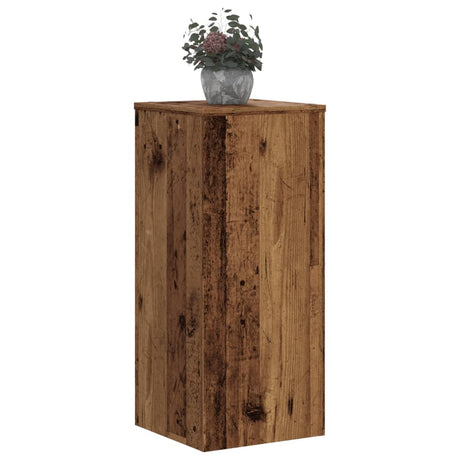 VidaXL plantestativer 2 stk 30x30x70 cm behandlet træ, gammelt træfarvet