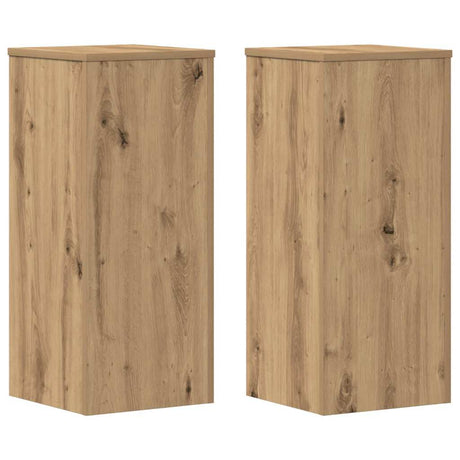 Vidaxx plantestativer 2 stk 30x30x70 cm træ håndværks eg