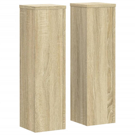 Vidaxx plantestativer 2 stk 17x17x60 cm konstrueret træ sonoma eg