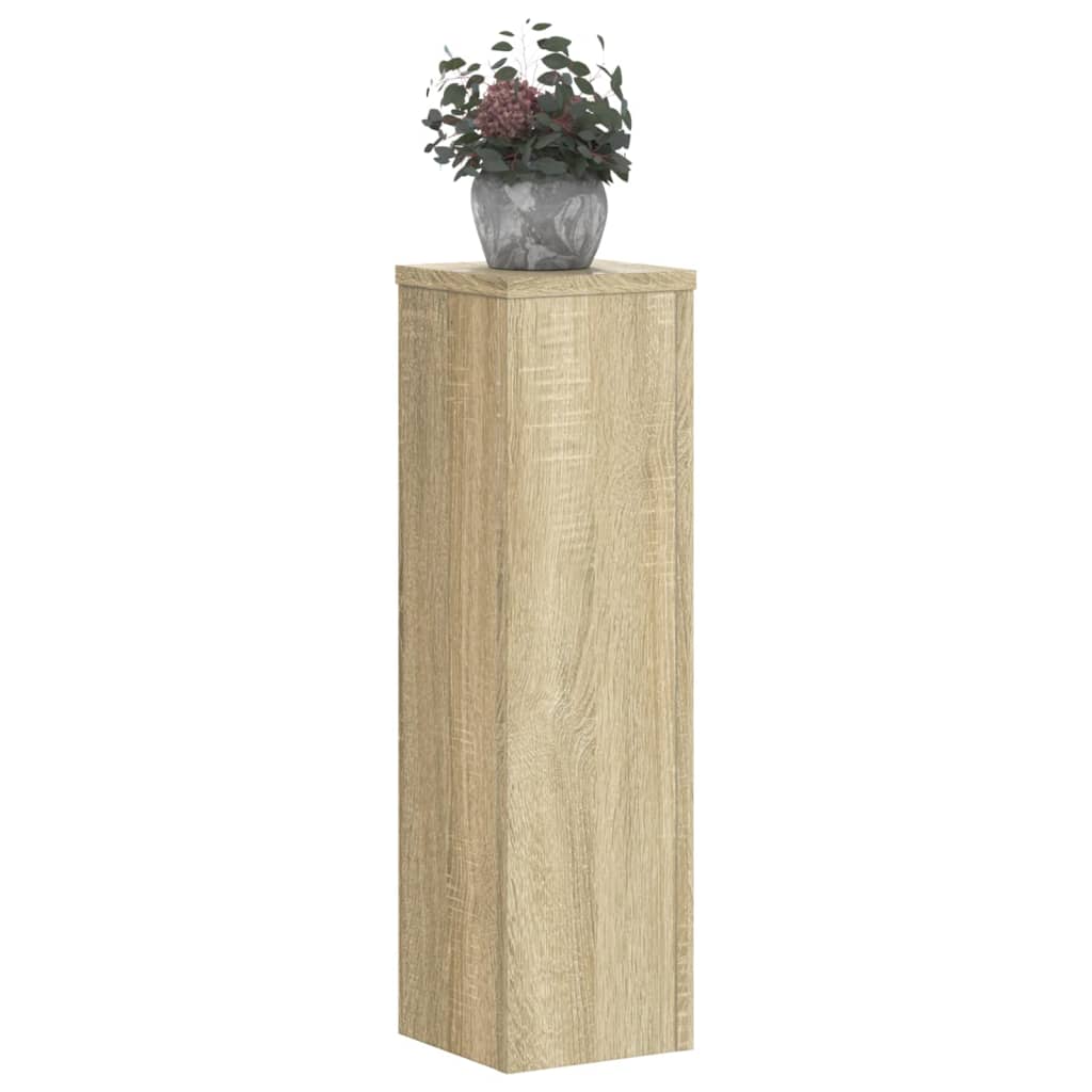 Vidaxx plantestativer 2 stk 17x17x60 cm konstrueret træ sonoma eg