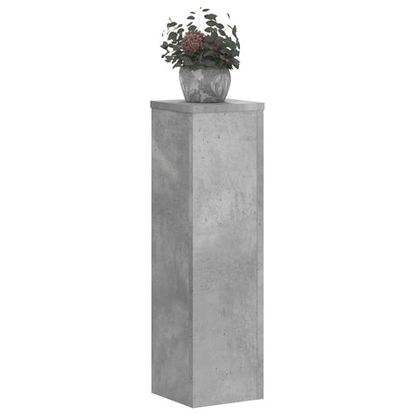 Vidaxx plantestativer 2 stk 17x17x60 cm konstrueret træ betongrå