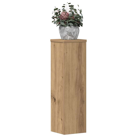 Vidaxxl plantestativer 2 stk 17x17x60 cm træ håndværksfarvet eg farvet