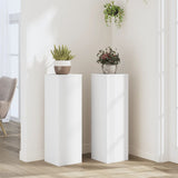 Vidaxx plantestativer 2 stk 25x25x80 cm konstrueret træ hvid