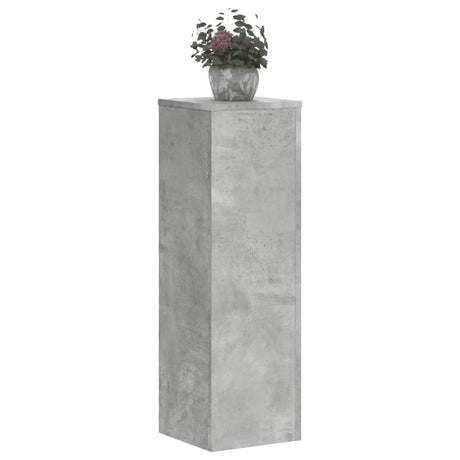 Vidaxx plantestativer 2 stk 25x25x80 cm konstrueret træ betongrå