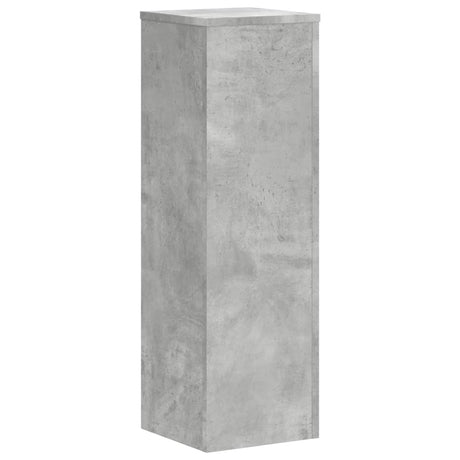 Vidaxx plantestativer 2 stk 25x25x80 cm konstrueret træ betongrå