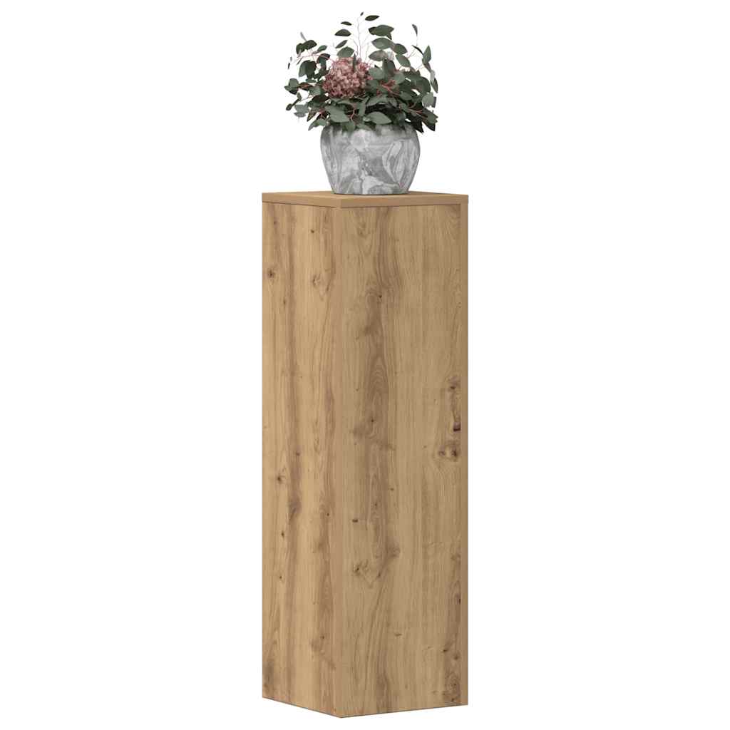 VidaXL plantestativer 2 stk 25x25x80 cm træ håndværksfarvet eg