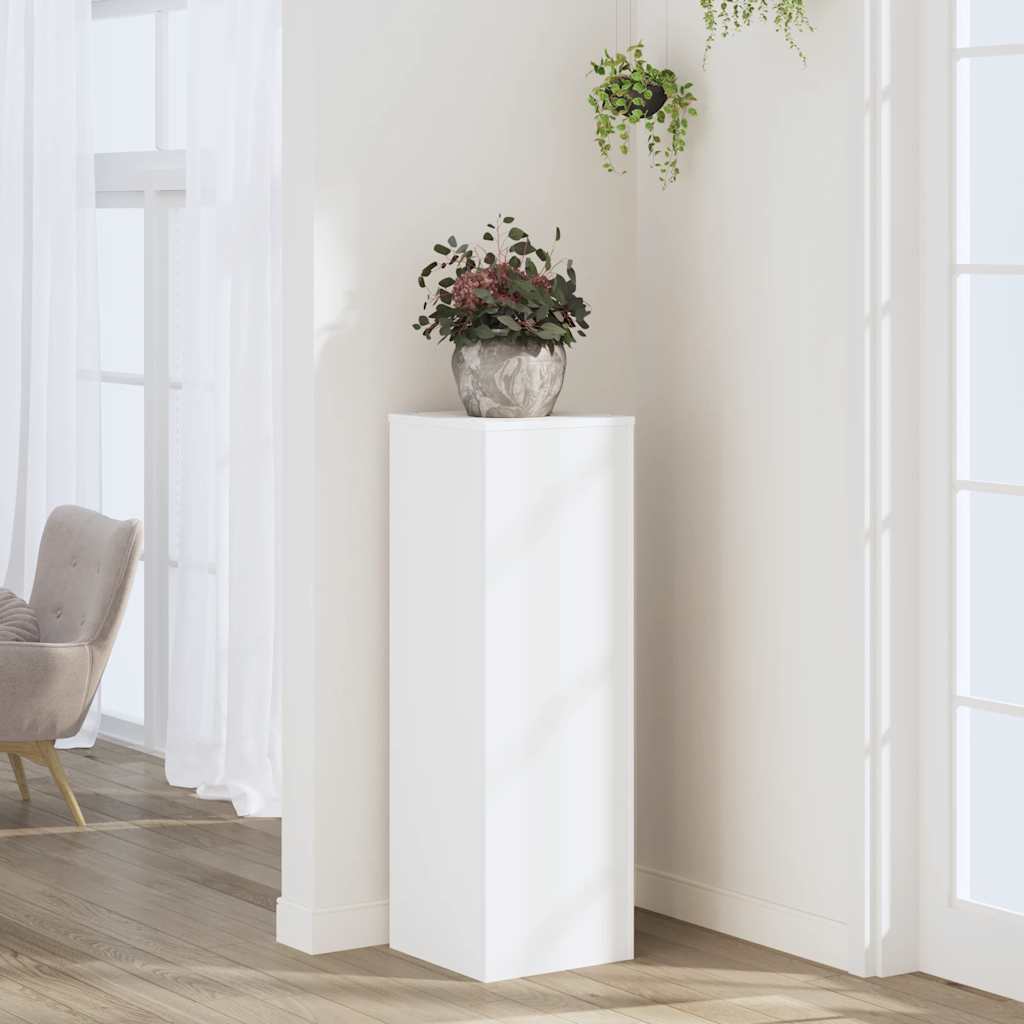 Vidaxx plantestativ 33x33x100 cm hvid konstrueret træ