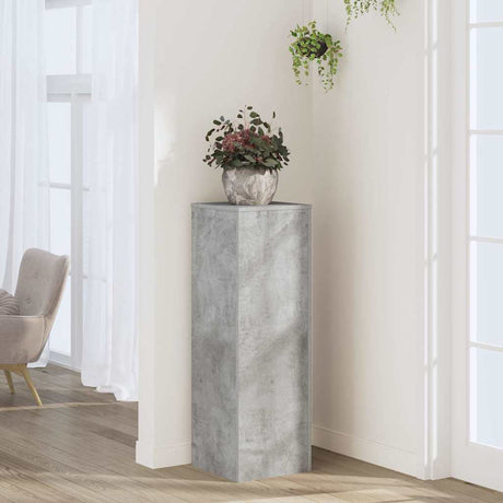 Vidaxx plantestand 33x33x100 cm konstrueret træ betongrå