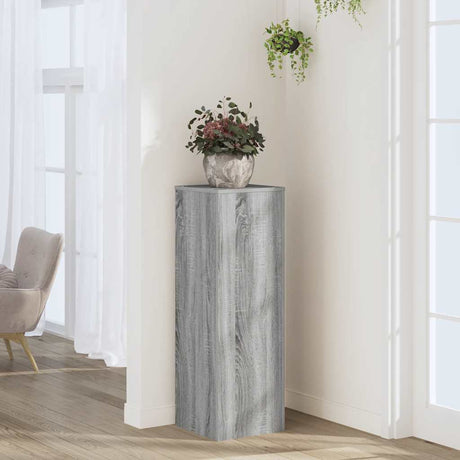 Vidaxx plantestand 33x33x100 cm konstrueret træ grå sonoma eg