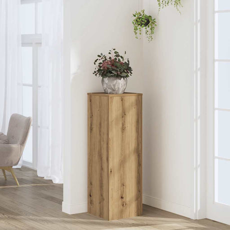 Vidaxx plantestativ 33x33x100 cm udformet træ, håndværksmæssig eg