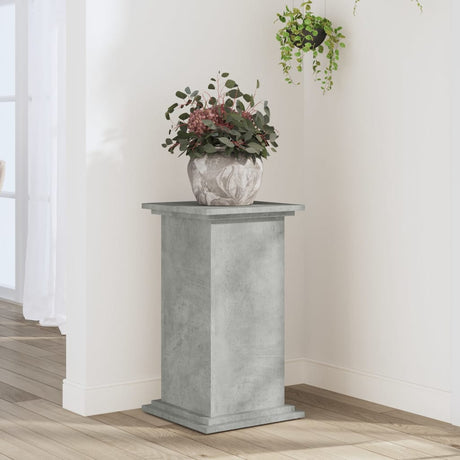 Vidaxxl plantestand 33x33x60 cm konstrueret træ betongrå