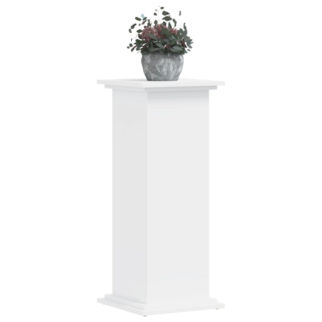 Vidaxx plantestativ 33x33x80 cm hvid konstrueret træ