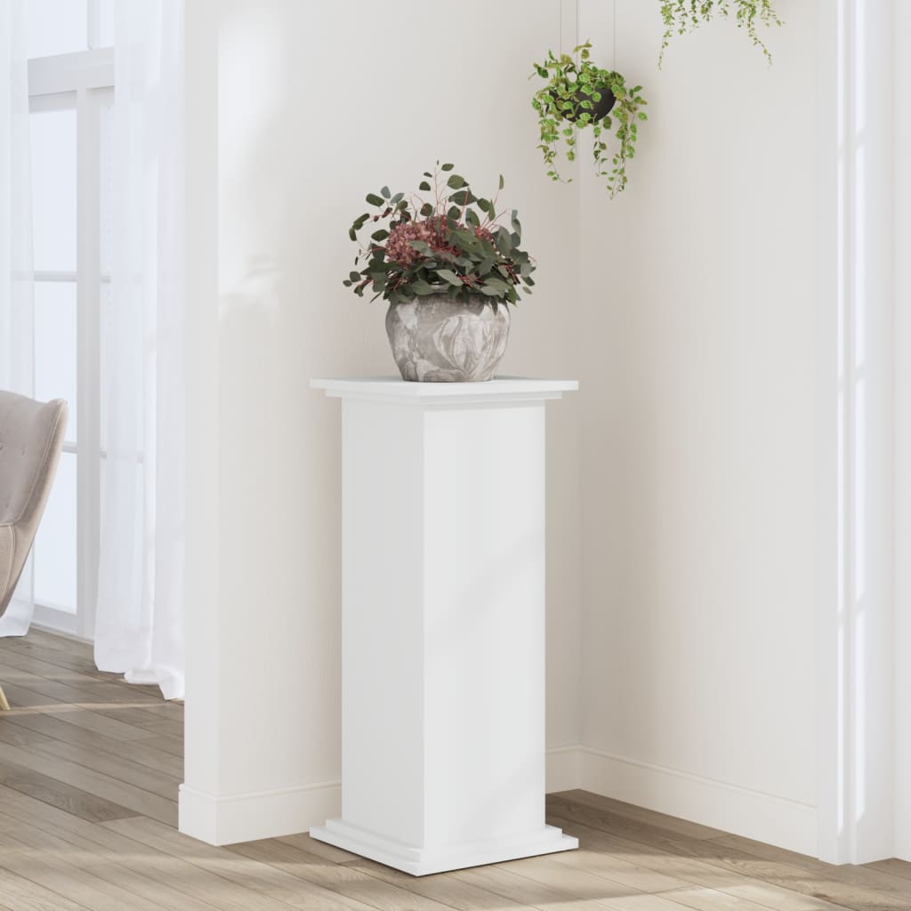Vidaxx plantestativ 33x33x80 cm hvid konstrueret træ