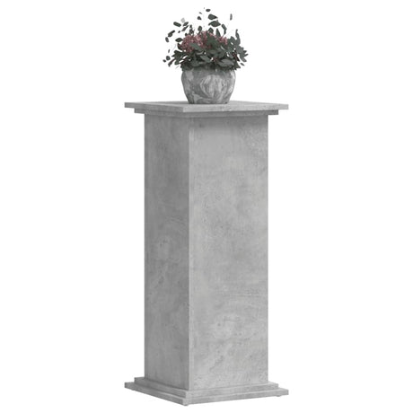 Vidaxxl plantestand 33x33x80 cm konstrueret træ betongrå