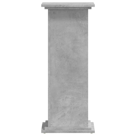 Vidaxxl plantestand 33x33x80 cm konstrueret træ betongrå
