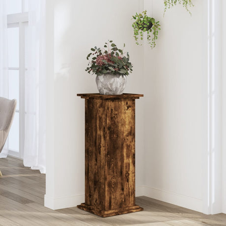 Vidaxx plantestand 33x33x80 cm forarbejdet træ, røget eg