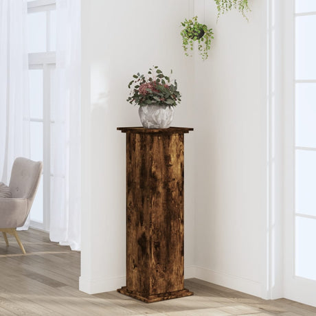 Vidaxx plantestand 33x33x100 cm forarbejdet træ, røget eg