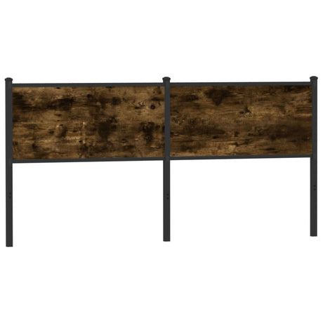 Vidaxl vervangend hoofdbord 180 cm en staal gerookt eikenkleurig