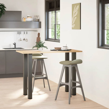 Vidaxl bartafelpoten 4 st 100-102 cm staal antraciet