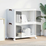 Vidaxx opbevaringsboks stabelbar med hjul 2-lags 75 l 64x40x76 cm