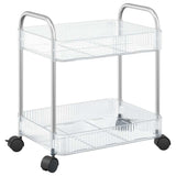 Vidaxx opbevaringsvogn 2-lags 37x28x43,5 cm akryl transparent