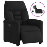 Vidaxl fauteuil verstelbaar elektrisch stof zwart