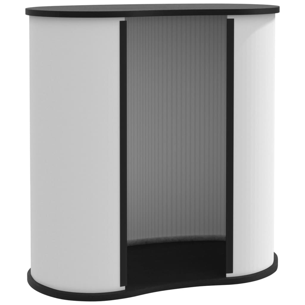 Vidaxx foldbar udstillingsdisk 90x48x93 cm færdigt træ