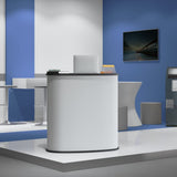 Vidaxx foldbar udstillingsdisk 90x48x93 cm færdigt træ