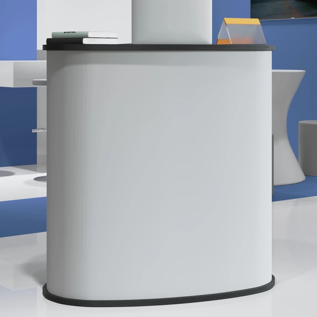 Vidaxx foldbar udstillingsdisk 90x48x93 cm færdigt træ