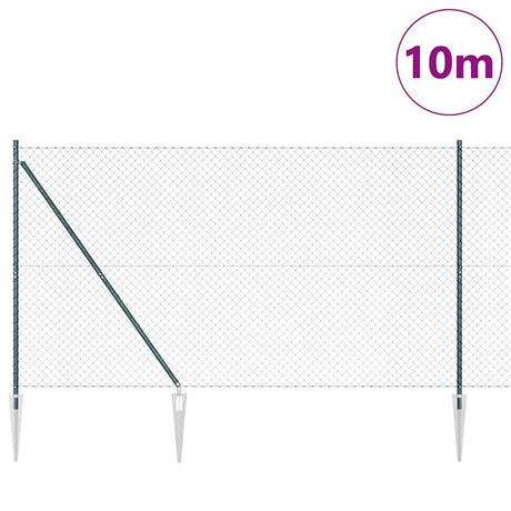 Vidaxl hegnspæl grøn 10 x 1,5 m (60 x 60 mm mesh)