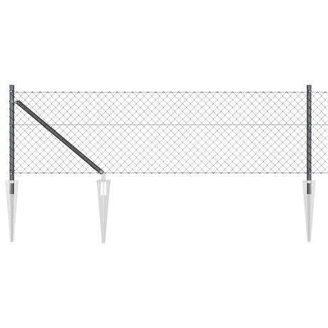 Vidaxl hegnspæl grå 10 x 0,8 m (40 x 40 mm mesh)