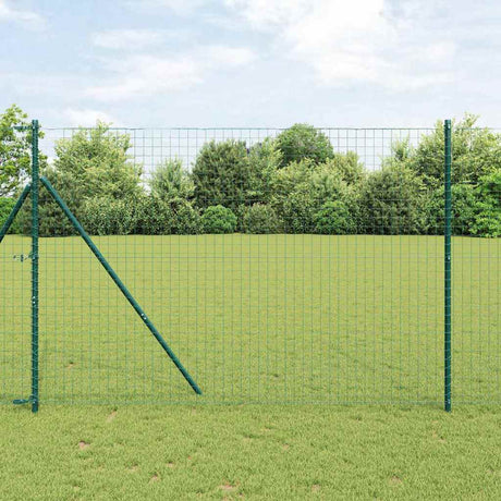 Vidaxl hegn med stolpegrønt 1,5 x 10 m stål og PVC