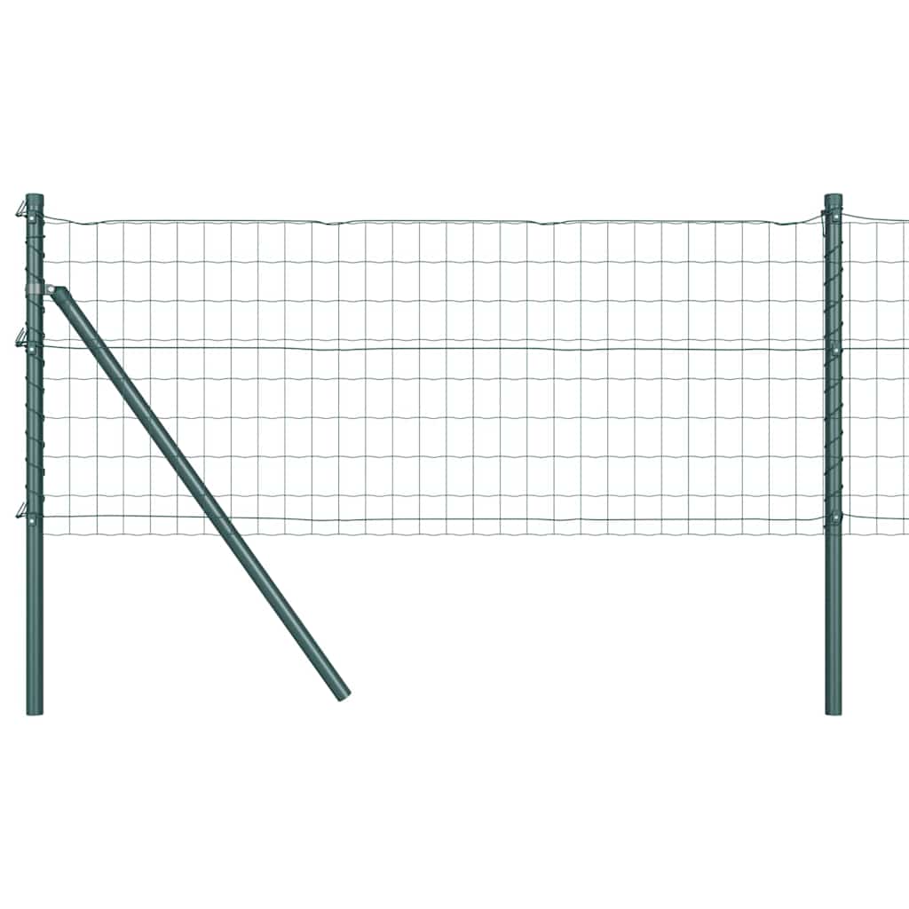 Vidaxxl hegn med stolpegrønt 0,4 x 10 m stål og PVC