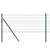 Vidaxxl hegn med stolpegrønt 0,6 x 25 m stål og PVC