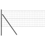 Vidaxl hegn med stolpe grå 0,6 x 25 m stål og PVC