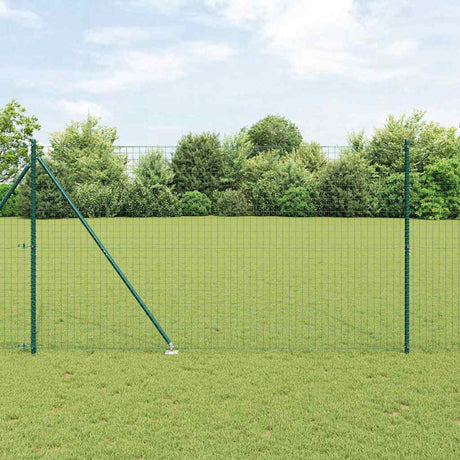 Vidaxl hegn med stolpegrønt 1,5 x 10 m stål og PVC