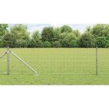 Vidaxl hek met paal zilver 0,6 x 10 m staal