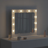 Vidaxl schmink spiegel wit 60 x 55 x 18 cm glas en hout met kunststof