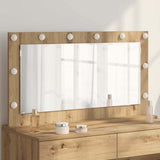 Vidaxl schmink spiegel rechthoekig artisan eiken 100 x 55 x 18 cm