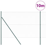 Vidaxl afrasteringspaal groen 10 x 1,5 m (25 mm gaas) staal en pvc