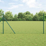 Vidaxl afrasteringspaal groen 25 x 1 m (25 mm gaas) staal