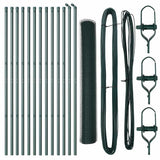 Vidaxl afrasteringspaal groen 25 x 1 m (25 mm gaas) staal