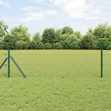 Vidaxl afrasteringspaal grijs 50 x 0,4 m (36 mm gaas) staal en pvc