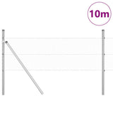 Vidaxl afrasteringspaal zilver 10 x 0,8 m (25 mm gaas) staal