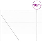 Vidaxl afrasteringspaal zilver 10 x 1,5 m (36 mm gaas) staal