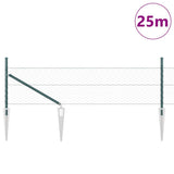 Vidaxl afrasteringspaal groen 25 x 0,5 m (36 mm gaas) staal