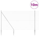 Vidaxl afrasteringspaal zilver 10 x 1,5 m (13 mm gaas) staal
