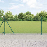 Vidaxl afrasteringspaal groen 10 x 1 m (13 mm gaas) staal en pvc
