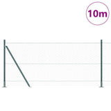 Vidaxl afrasteringspaal groen 10 x 1 m (36 mm gaas) staal en pvc